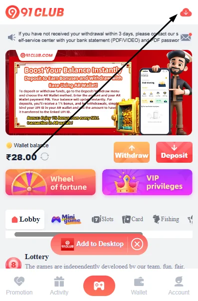 91 Club App Download